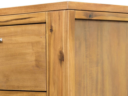 6 Drawer Dresser - Natural Wood / Brown