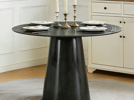 Round Dining Table - Black