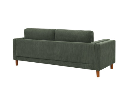 Upholstered Square Arm Sofa - Dark Green