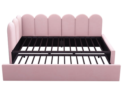 Upholstered Daybed With Pull-Out Bed