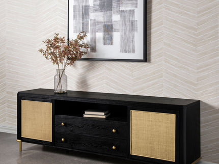 Benson - 2 Door TV Stand With Dual Drawers