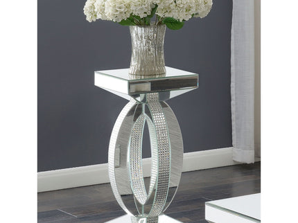 Empire - Square Side End Table - Silver