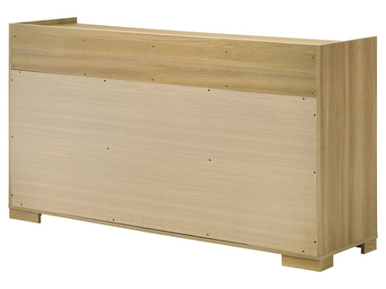 Lincoln - 6 Drawer Dresser - Natural / White