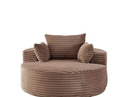Modern Single Sofa With Backrest Pillow For Living Room