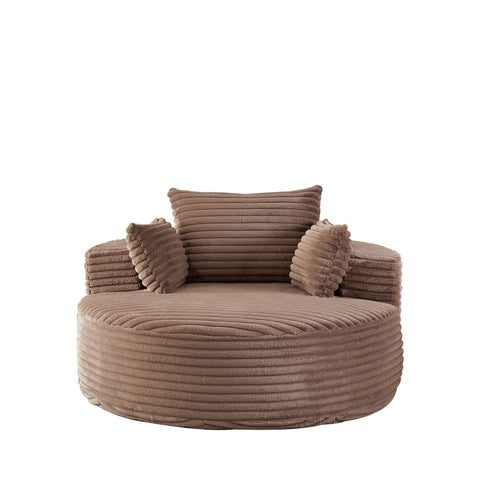 Modern Single Sofa With Backrest Pillow For Living Room