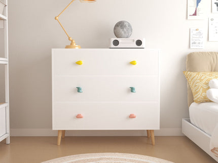3 Drawer Dresser, Storage Cabinet With Anti Tip Safety