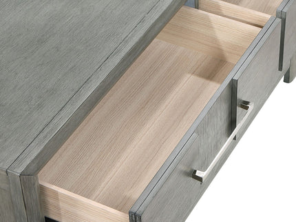 6 Drawer Dresser - Gray - Wood