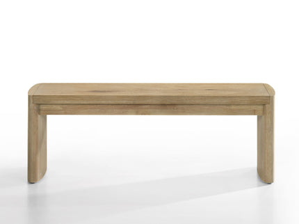 Magnus - 6 Piece Extendable Rectangular Dining Table Set With Dining Bench - Oak