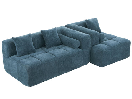 Sectional Free Combined Sofa With 2 Side Pockets