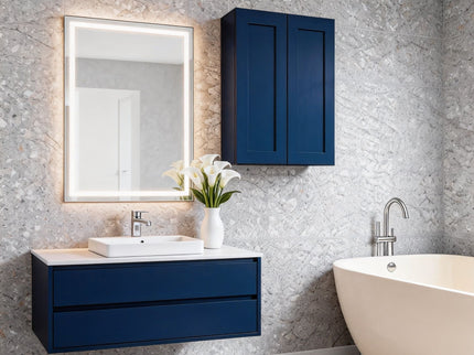 Shaker Wall Cabinet With Soft Close Hinges, Adjustable Shelves, Double Door