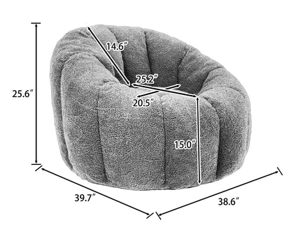 Bean Bag Chair, Lazy Sofa For Living Room - Orange