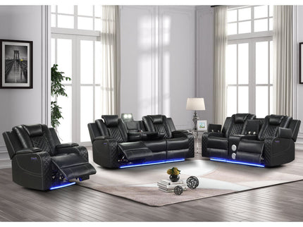Benz - LED & Power Recliner With Adjustable Headrests And Ambient LED Lighting