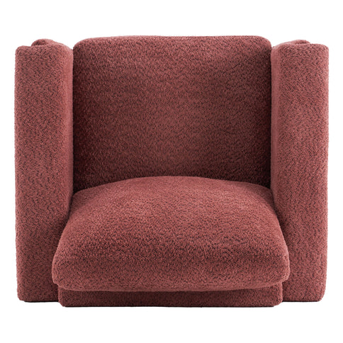 Upholstered Accent Armchair With Square Arm