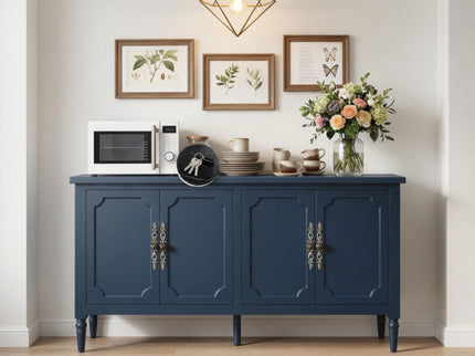 Vintage Buffet Cabinet With Adjustable Shelves
