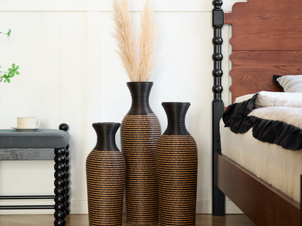 Classic And Neat Floor Vase, High Independent Flower Stand (Set of 3)