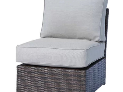 Comfortable Modern Patio Rattan Sectional Set With Cushions