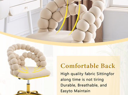 Puffy Bubble, Ball Chain Accent Chair With 5 Claw Casters