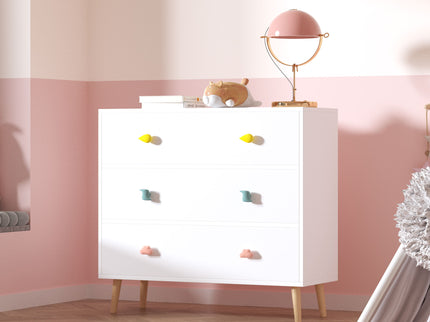 3 Drawer Dresser, Storage Cabinet With Anti Tip Safety