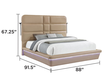 Futura - Upholstered Bed With Tall Headboard