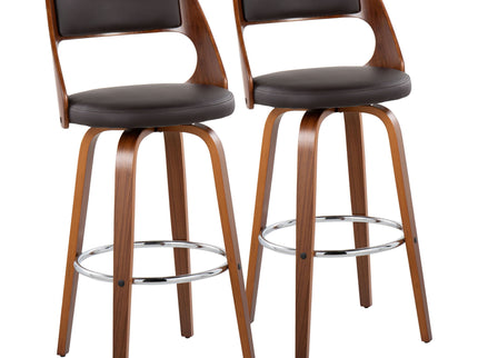 Cecina - Mid-Century Modern Barstool With Swivel (Set of 2)