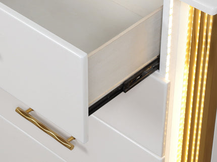 Obsession - 5 Drawer LED Chest - White