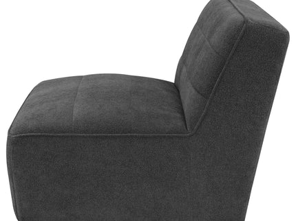 Ortega - Upholstered Armless Chair - Charcoal
