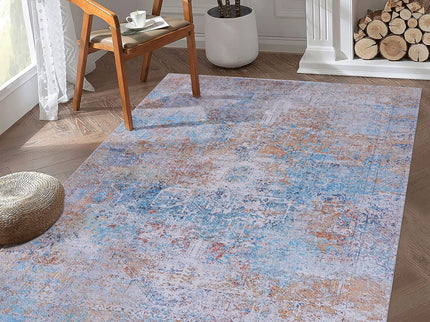 Maval - 8' X 10' Washable Area Rug - Yellow