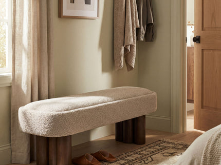 Chic Indoor Upholstered Dining Bench
