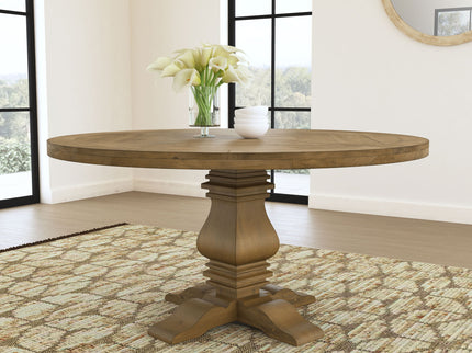 Rhea - Round Dining Table - Rustic