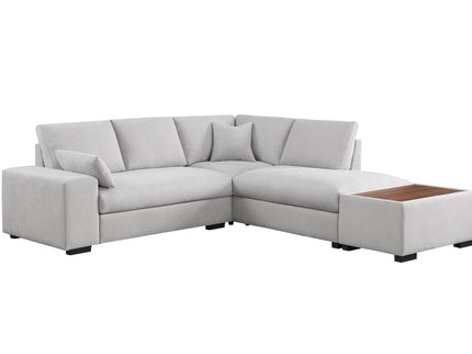 Joshua - 100" Sectional Sofa with Right Facing Chaise and Console Ottoman