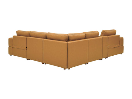 Upholstered Large Arms Sectional With Recliner Seats
