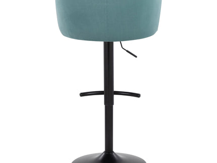 Claire - Contemporary Adjustable Barstool With Swivel With Rounded T Footrest (Set of 2)