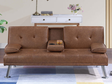 Adjustable Sofa With Fold Down Table And Cup Holders