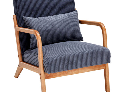 Accent Arm Chair With Pillow Upholstered