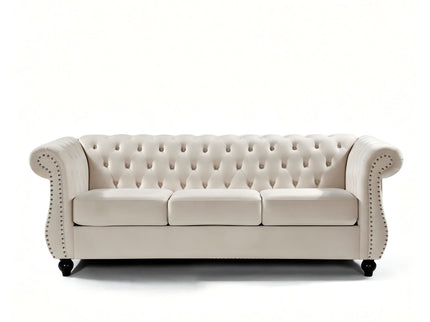 Chesterfield 3 Seater Sofa With Rolled Arms