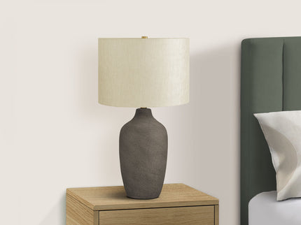 Lighting, Table Lamp, Ceramic, Resin, Contemporary - Gray
