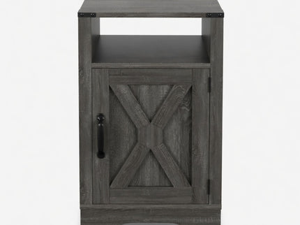 Farmhouse Nightstand, Charging Station & Storage