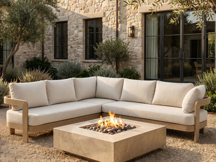 Outdoor Patio Sectional Sofa Set - Oak