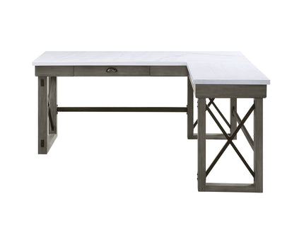 Talmar - Marble Top Weathered Writing Desk With Lift Top
