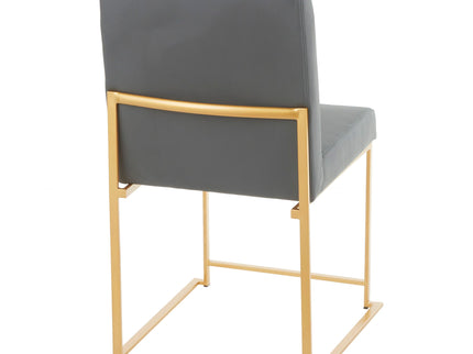 Fuji - Contemporary Stylish Frame, High Back Dining Chair (Set of 2)