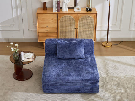 Convertible Floor Sofa Bed With Fixed Shape Frame For Living Room