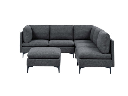 Upholstered Modular Sectional & Tall Legs