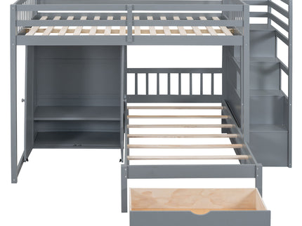 Bunk Bed With Wardrobe, Drawers