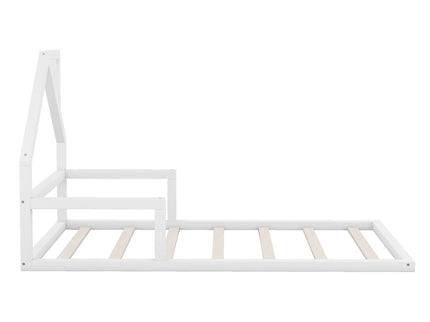 Floor Bed With House Shaped Headboard