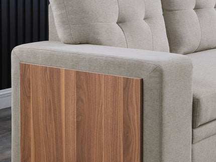 3 Piece Upholstered Sectional