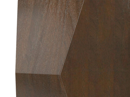 Eisley - Coffee Table With Geometric Design, - Walnut