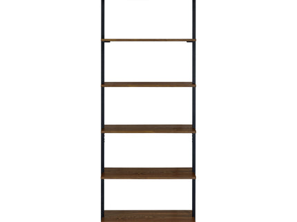 Christy - Owens - 6 Shelf Wall Bookshelf - Walnut