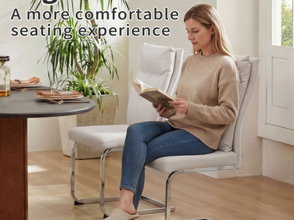 Modern Dining Chair SetWith Soft Cushion Backrest (2 Pieces)