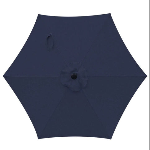 Umbrella With Crank Lift & Tilt, UV-Resistant Canopy For Patio