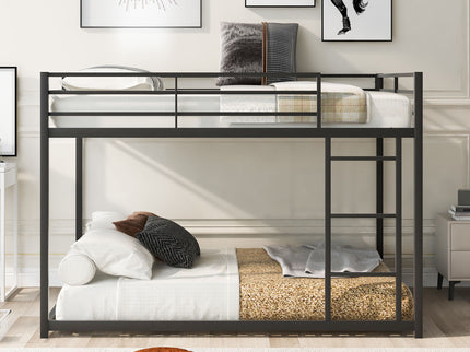 Metal Bunk Bed, Low Bunk Bed With Ladder